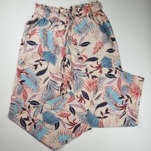 Nicole Miller Wide Leg Linen Pants